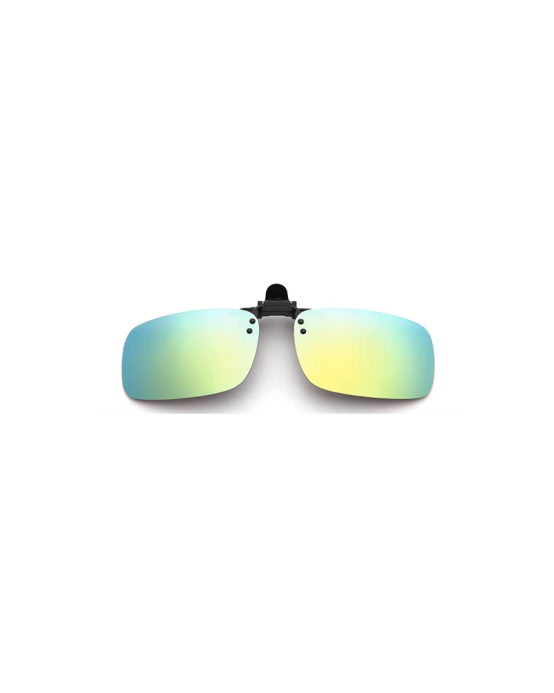 Brando Clip on sunglasses Rose/Green gold