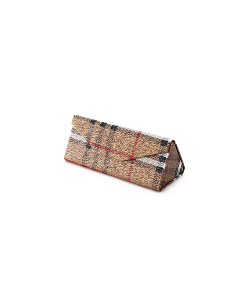 Tri Fold Hard Case - Tartan Beige