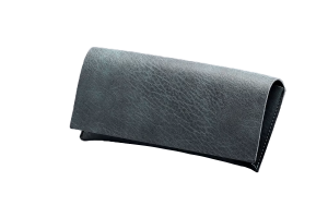 Soft Vegan Leather Glasses Case - Blue