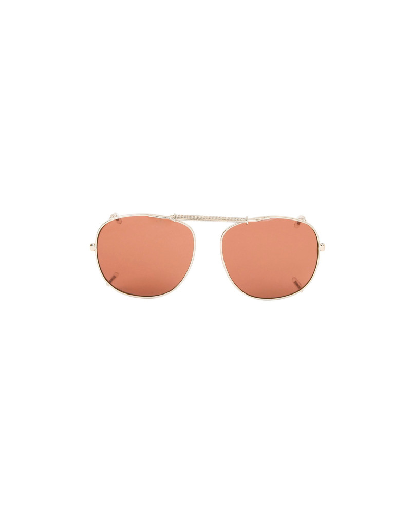 Gold Clip-on Spring Sunglasses - Kutcher