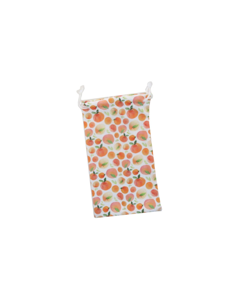 Fruity Peach Microfibre Sunglasses Soft Pouch.