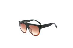 Vanderpump - Dark Olive Black Flat Top Sunglasses