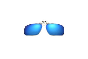 Donny - Large Polarised Clip-on Sunglasses Blue RV