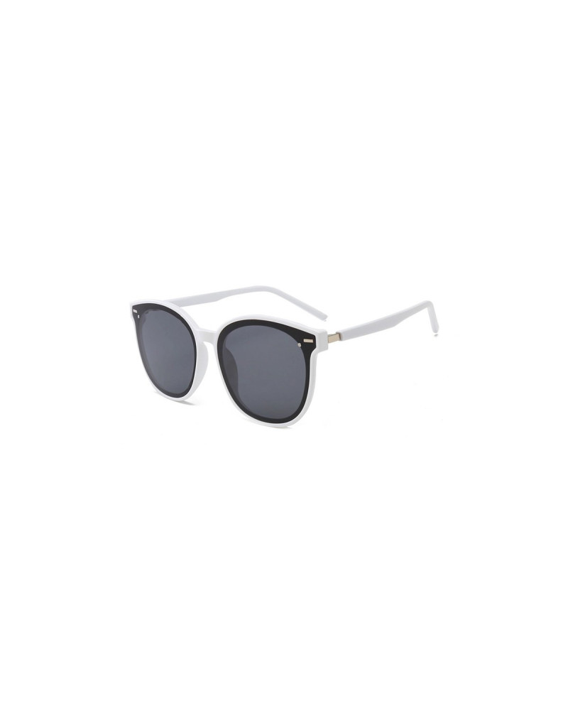 Bold Betty - Cream Round Polarised Sunglasses