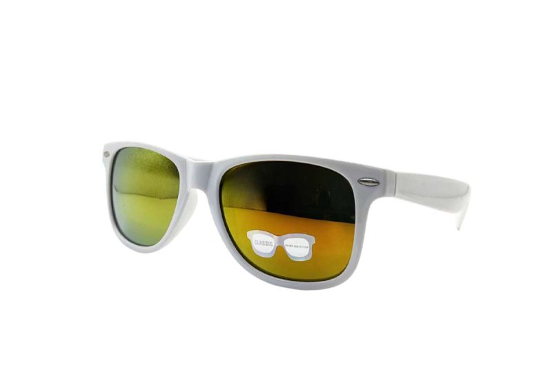 Ricardo White frame orange lens sunglasses