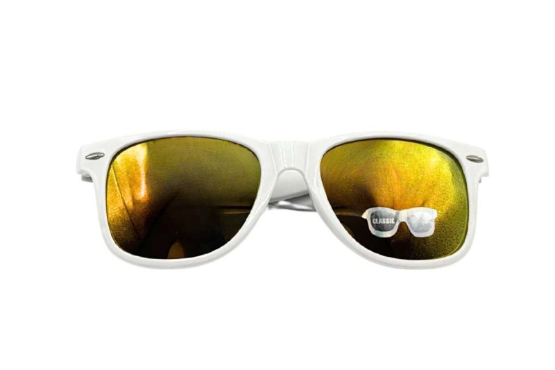 Ricardo White frame orange lens sunglasses