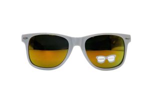 Ricardo White frame orange lens sunglasses