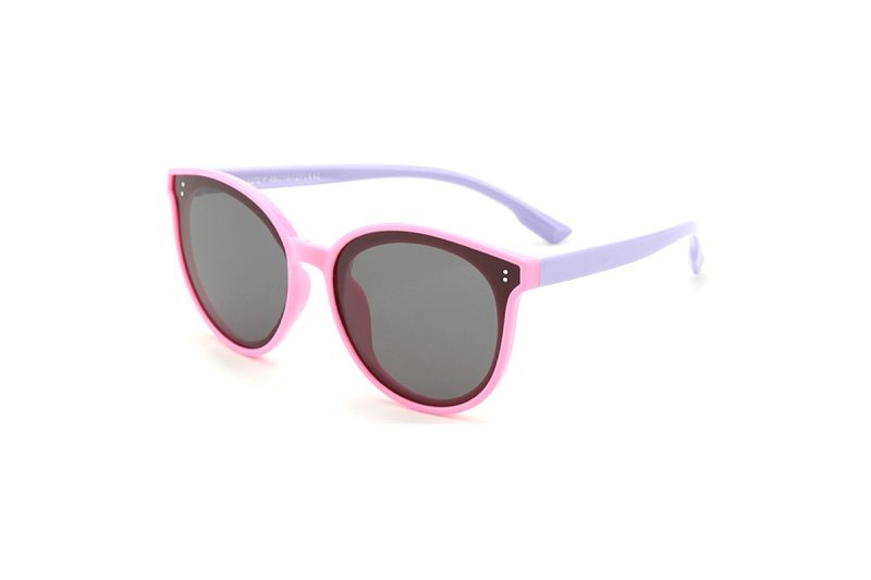 Gertie - Light Pink Round Flexible Sunglasses