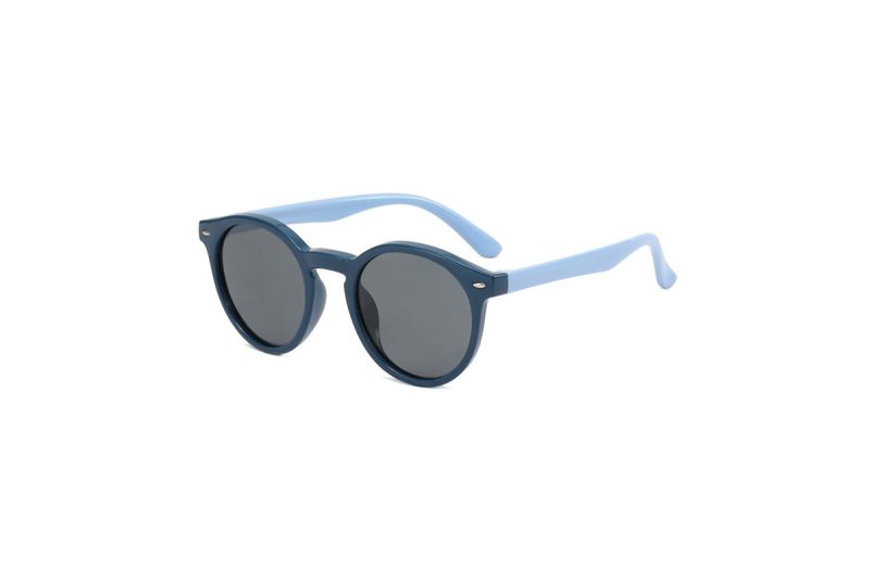 images Evie - Navy Blue Round Flexible Kids Sunglasses