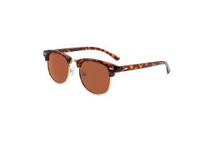 Don - Recycled retro polarised sunglasses 60s half rim