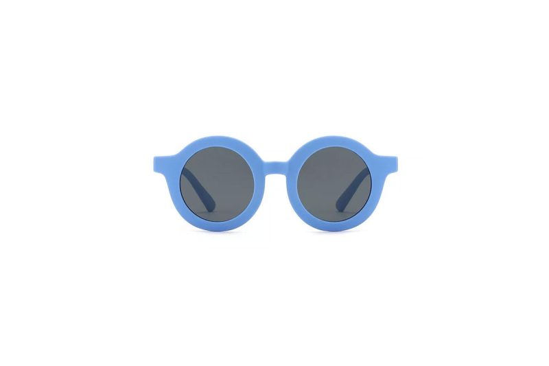 Lorax - Blue Round Flexible Kids Sunglasses front