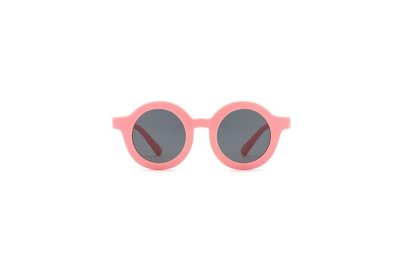 Lorax - Pink Round Flexible Kids Sunglasses front