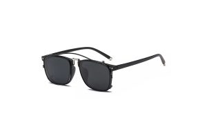 Raphael - Black TR90 Frame TAC polarised Clip on Sunglasses