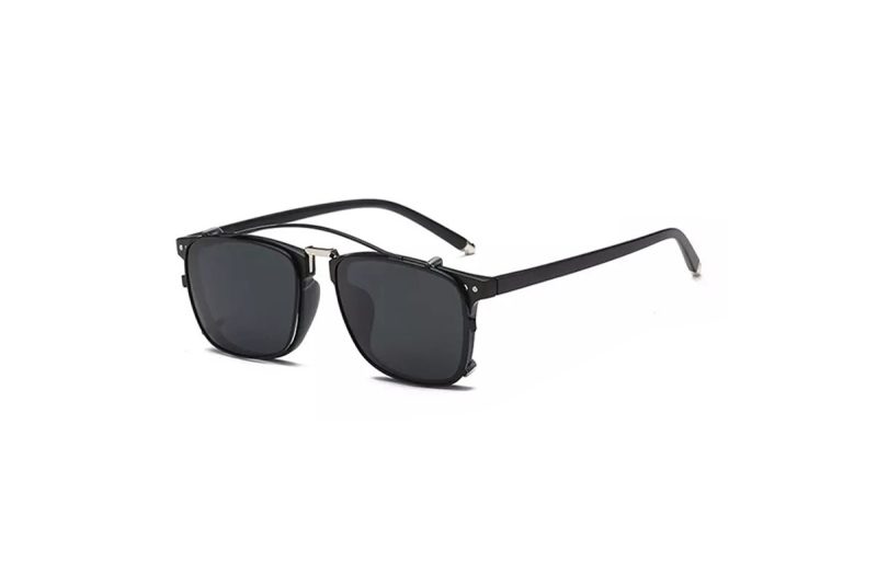 images Raphael - Black TR90 Frame TAC polarised Clip on Sunglasses