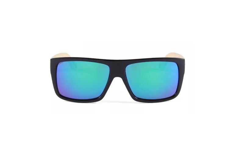Bamage XL - Black Matte Green RV Sunglasses front