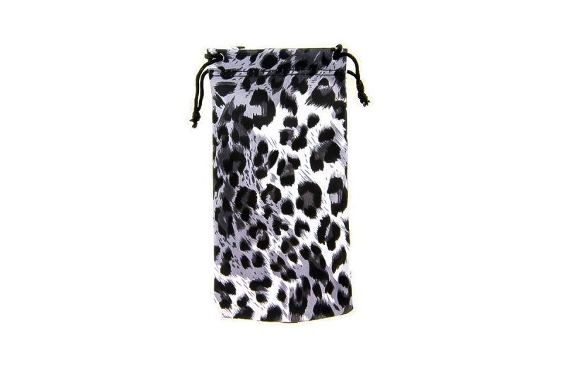 Super Soft Sunglasses Pouch - Snow Leopard