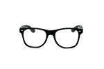 Classic Clear Lens Glasses - Black front