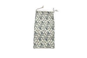 Patterns Microfibre Soft Pouch White