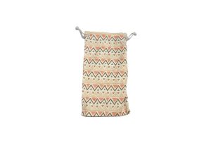 Patterns Microfibre Soft Pouch Peach