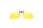 Tyler Yellow Low Light Alloy Clip on Sunglasses