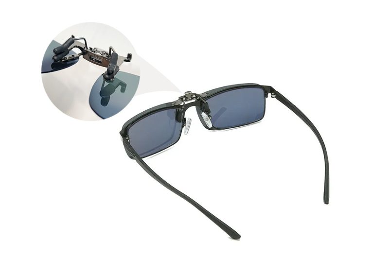 Tyler Red RV Alloy Clip on Sunglasses back