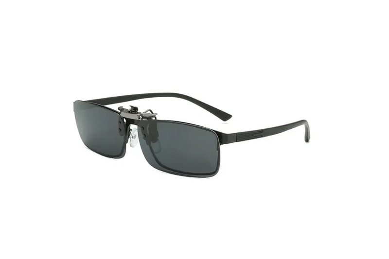 Tyler Red RV Alloy Clip on Sunglasses side