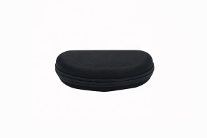 Black Zipper Soft Shell Sunglasses Case