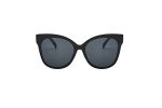 Coco - Black Oversized Cat eye Sunglasses front