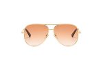 Lexi - Gold Oversized Aviator Sunglasses front