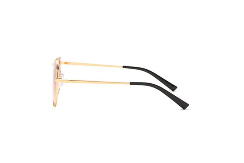 Lexi - Gold Oversized Aviator Sunglasses side