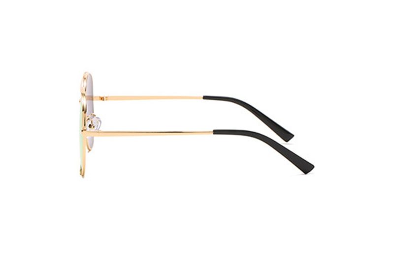 Lexi - Rose Gold Oversized Aviator Sunglasses side