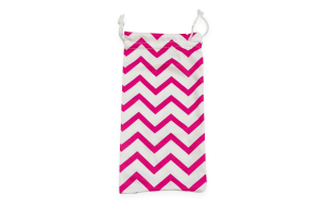 Cloth Sunglasses pouch Chevron - Hot Pink