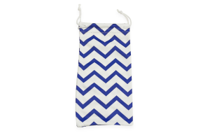 Microfibre Sunglasses Pouch Chevron - Purple