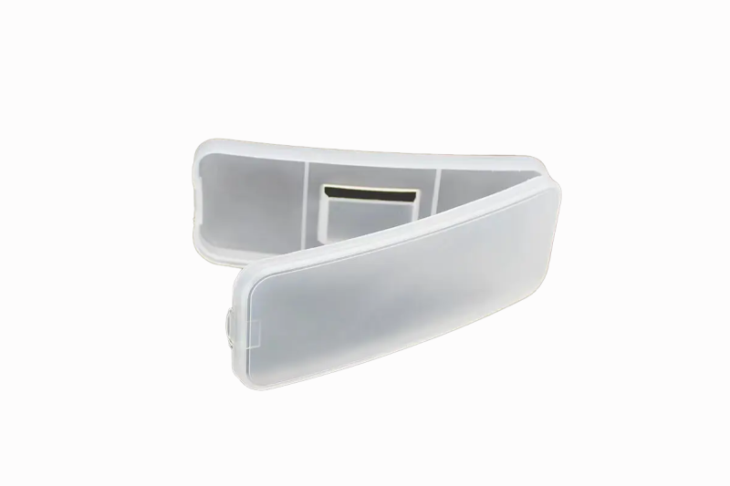 Clip on Sunglasses Case open
