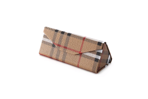 Tri Fold Hard Case - Tartan Beige
