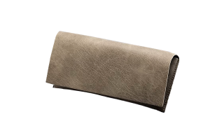 Soft Vegan Leather Glasses Case - Coffee