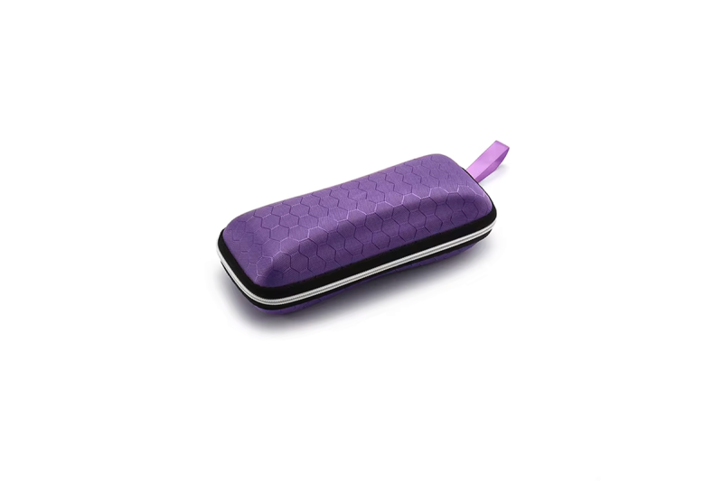 Rectangular Soft Case with zipper - Purple