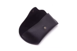 Vegan Button Sunglasses Case - Black