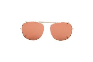 Gold Clip-on Spring Sunglasses - Kutcher