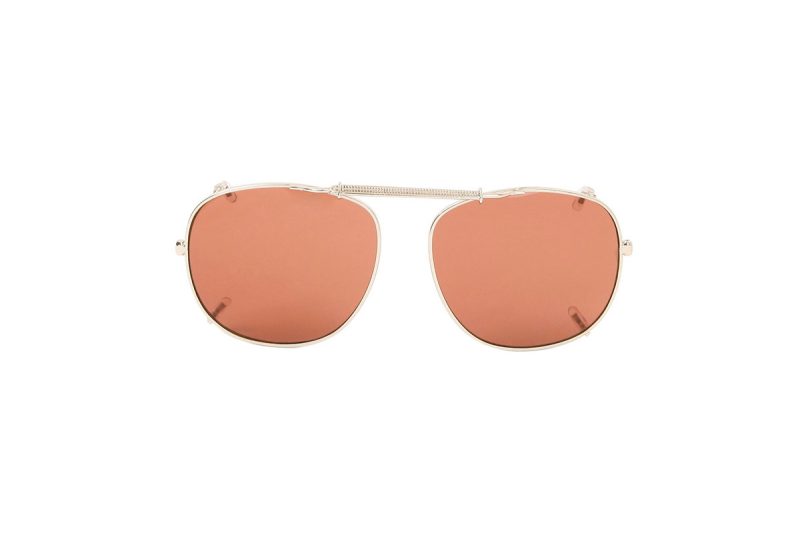 Gold Clip-on Spring Sunglasses - Kutcher