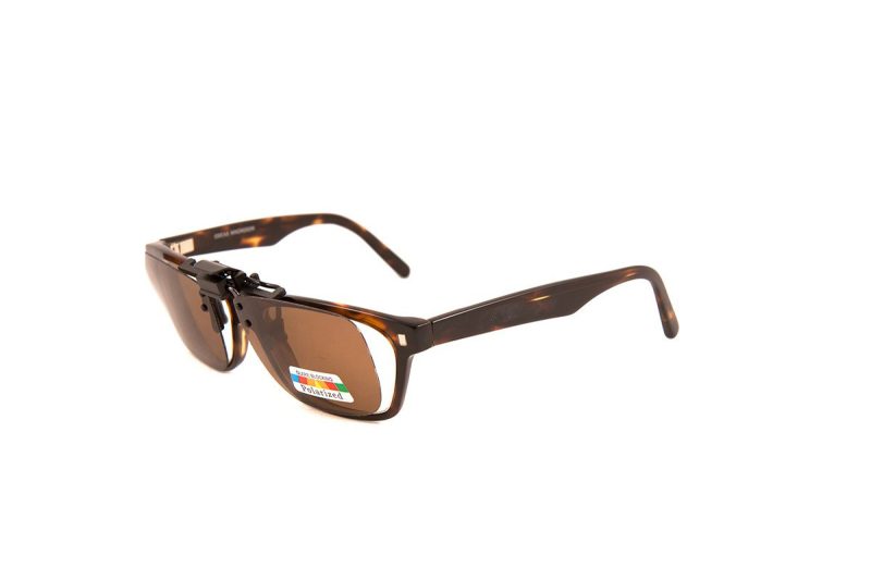 Mr Miyagi – Polarised Clip on Brown small  - 2