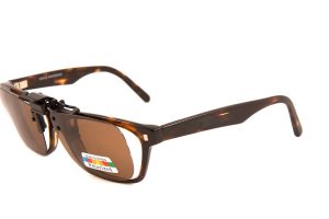 Mr Miyagi – Polarised Clip on brown for wayfarers style  - 1