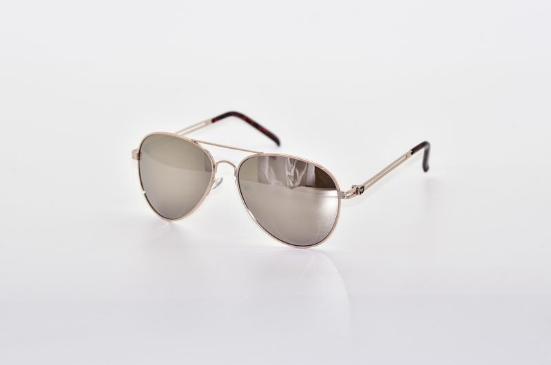 images Silver Gold Mirror Aviator - Smith