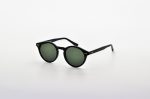 Johnny black Green Round Sunglasses