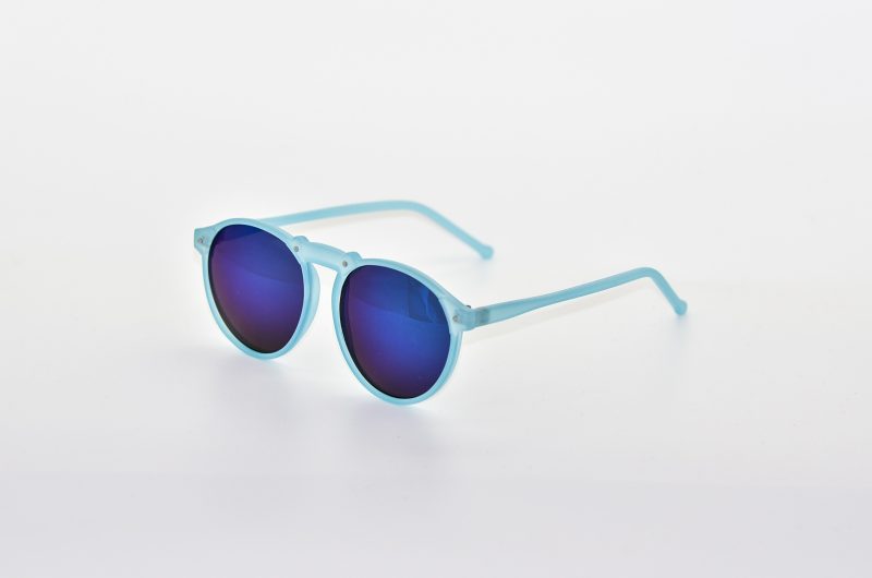 Blue Round Party Sunnies - Leon