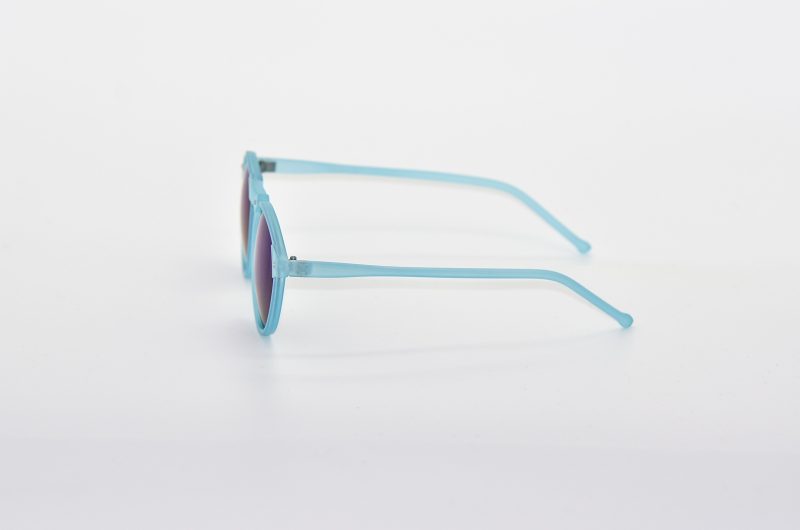Blue Round Party Sunnies - Leon side