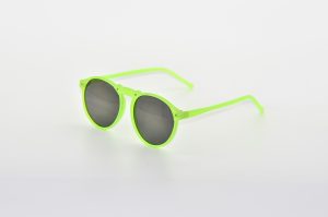Green Round Party Sunglasses - Leon