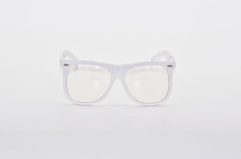Steve Urkel Party Glasses - White Front