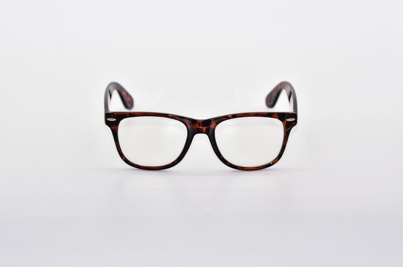Classic Clear Lens Glasses - Tortoise front
