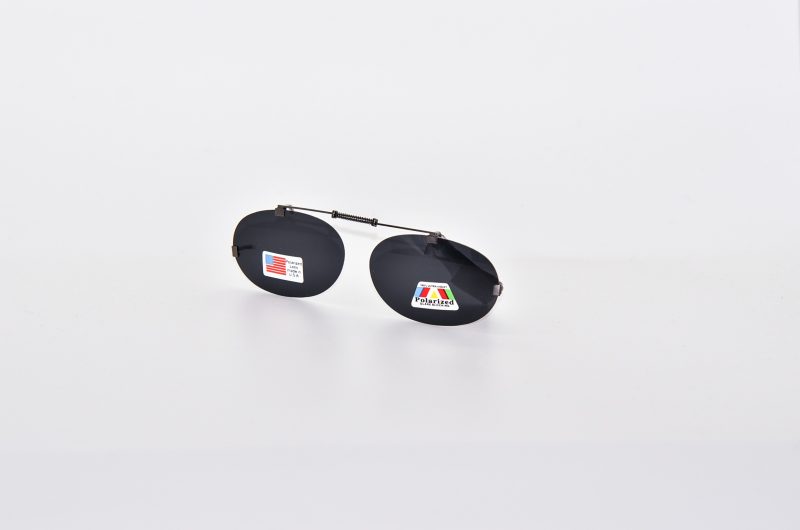 John - Polarized Clip-On Spring – Black Chrome  - 1